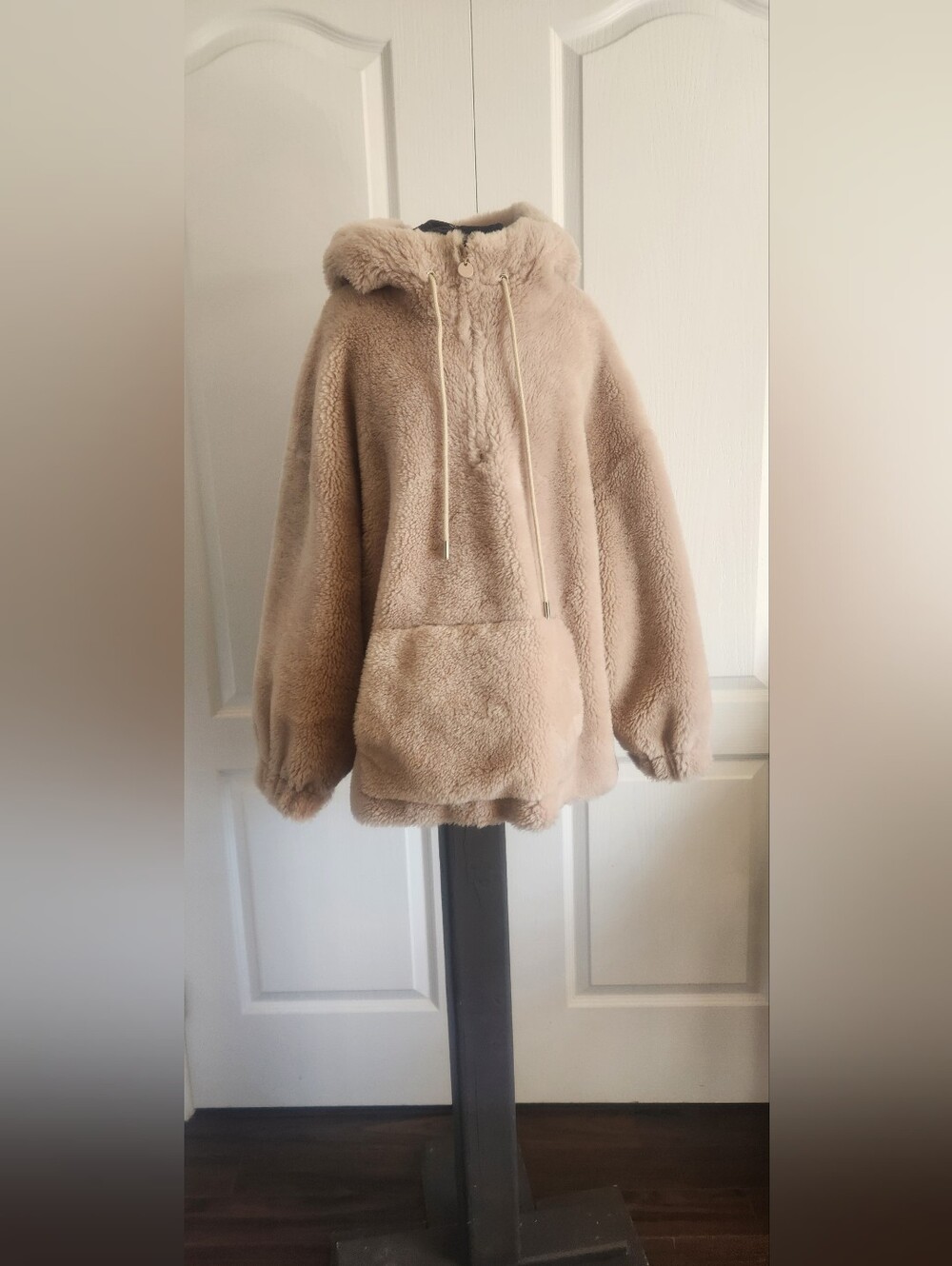 DUCIE London Pullover Wool Jacket with Hood Size S/M